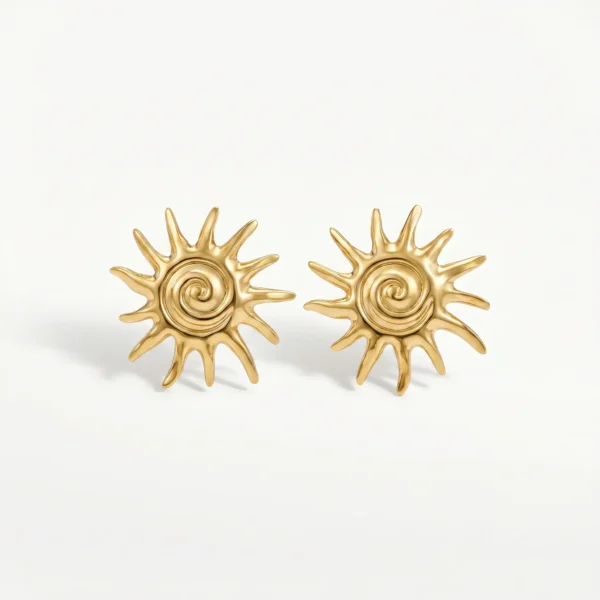 The Spiral Sun Earrings