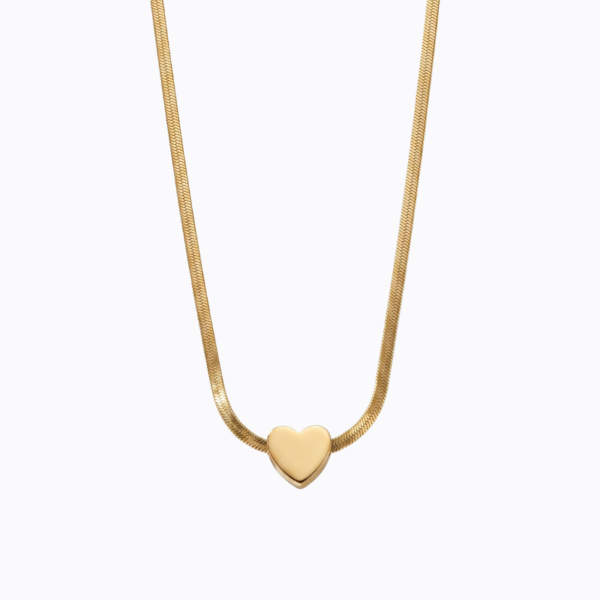 Gold-Plated Minimalist Gold Heart Pendant