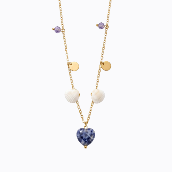 Gold-Plated Summer Love Shell Locket
